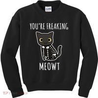 Youre Freaking Meowt Cat Kids Sweatshirt thumb 0