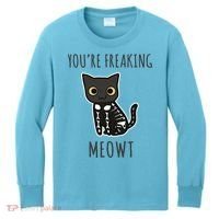 Youre Freaking Meowt Cat Kids Long Sleeve Shirt thumb 0