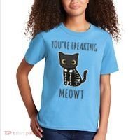 Youre Freaking Meowt Cat Kids T-Shirt thumb 2