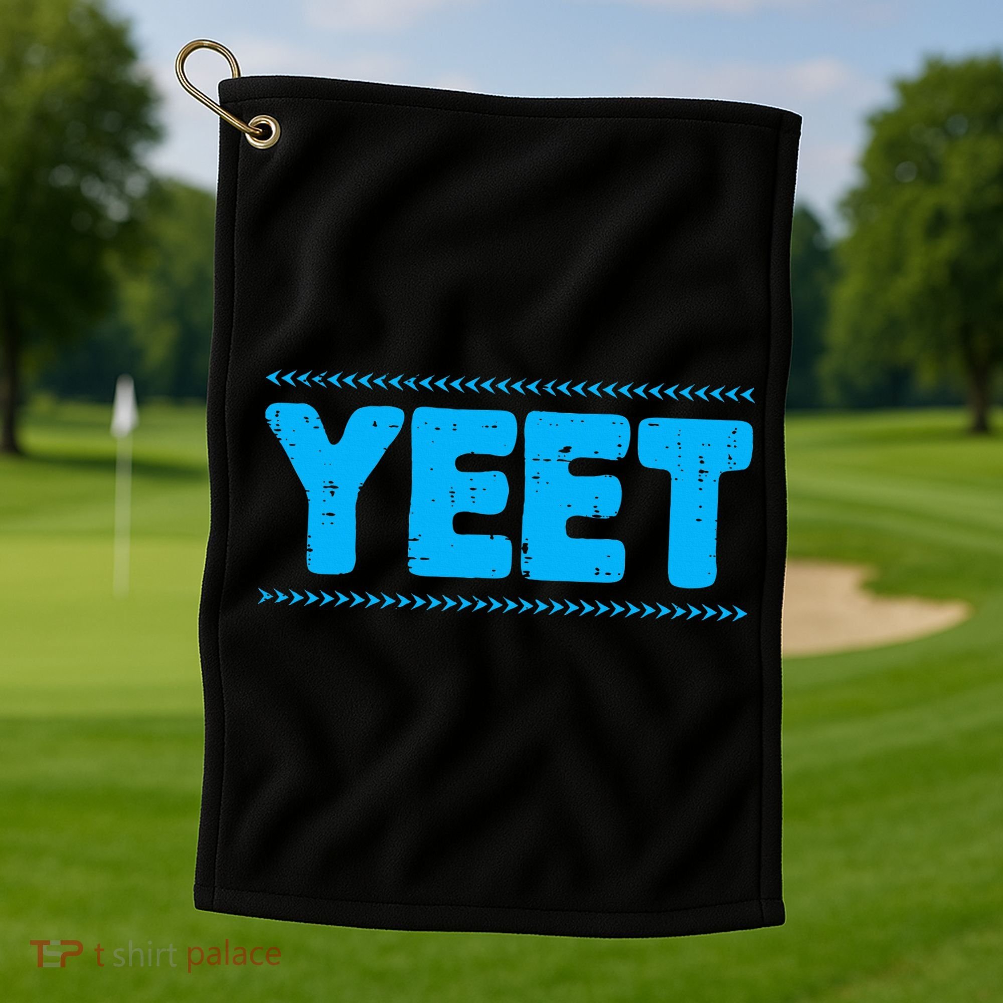 Yeet Funny Saying Quote Slang Golf Towel