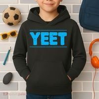 Yeet Funny Saying Quote Slang Kids Hoodie thumb 2