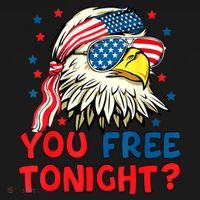You Free Tonight Bald Eagle Mullet American Flag 4th Of July Women's Tank Top thumb 5