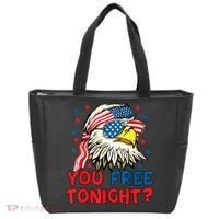 You Free Tonight Bald Eagle Mullet American Flag 4th Of July Tote Bag thumb 0