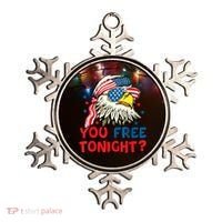 You Free Tonight Bald Eagle Mullet American Flag 4th Of July Ornament thumb 0