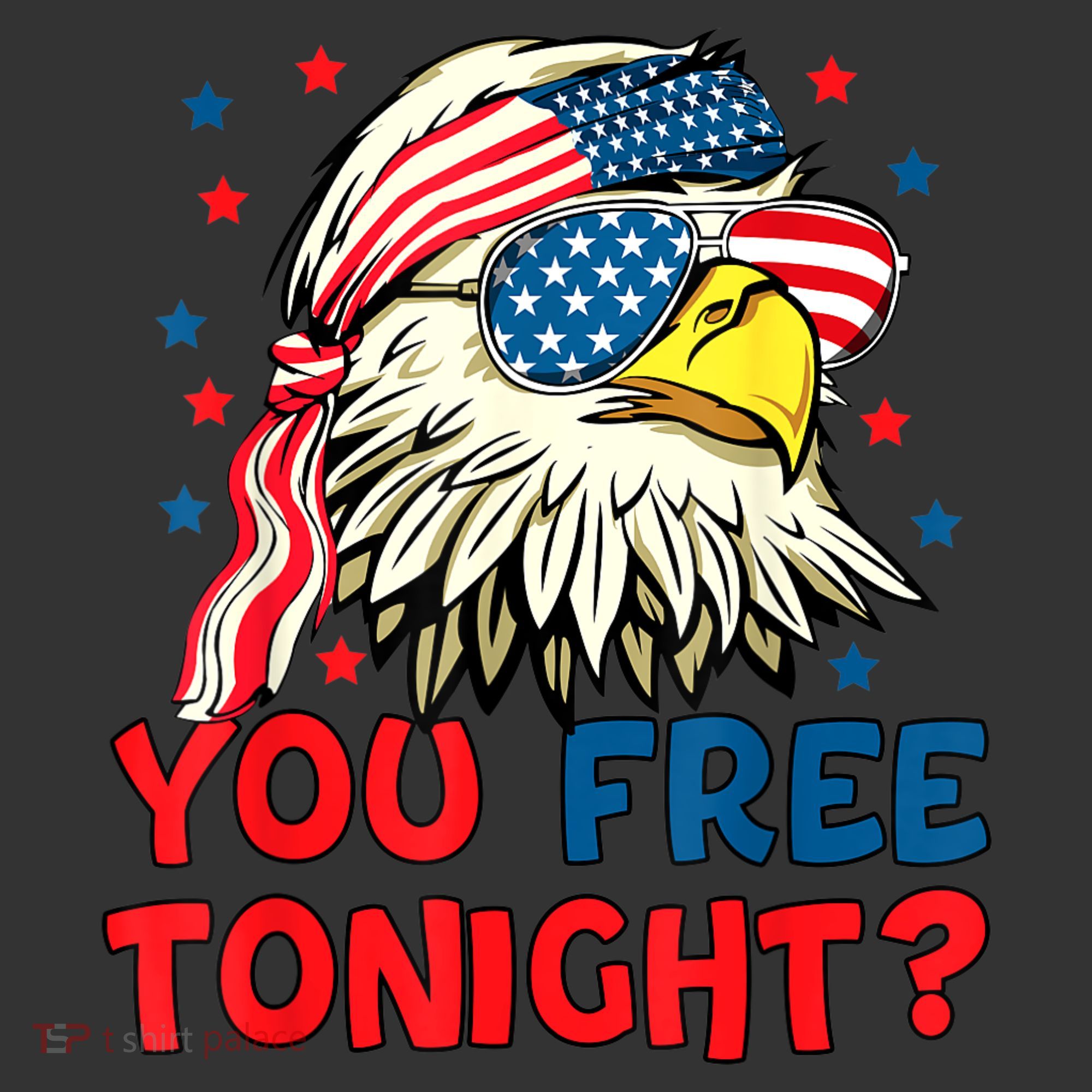 You Free Tonight Bald Eagle Mullet American Flag 4th Of July Ornament