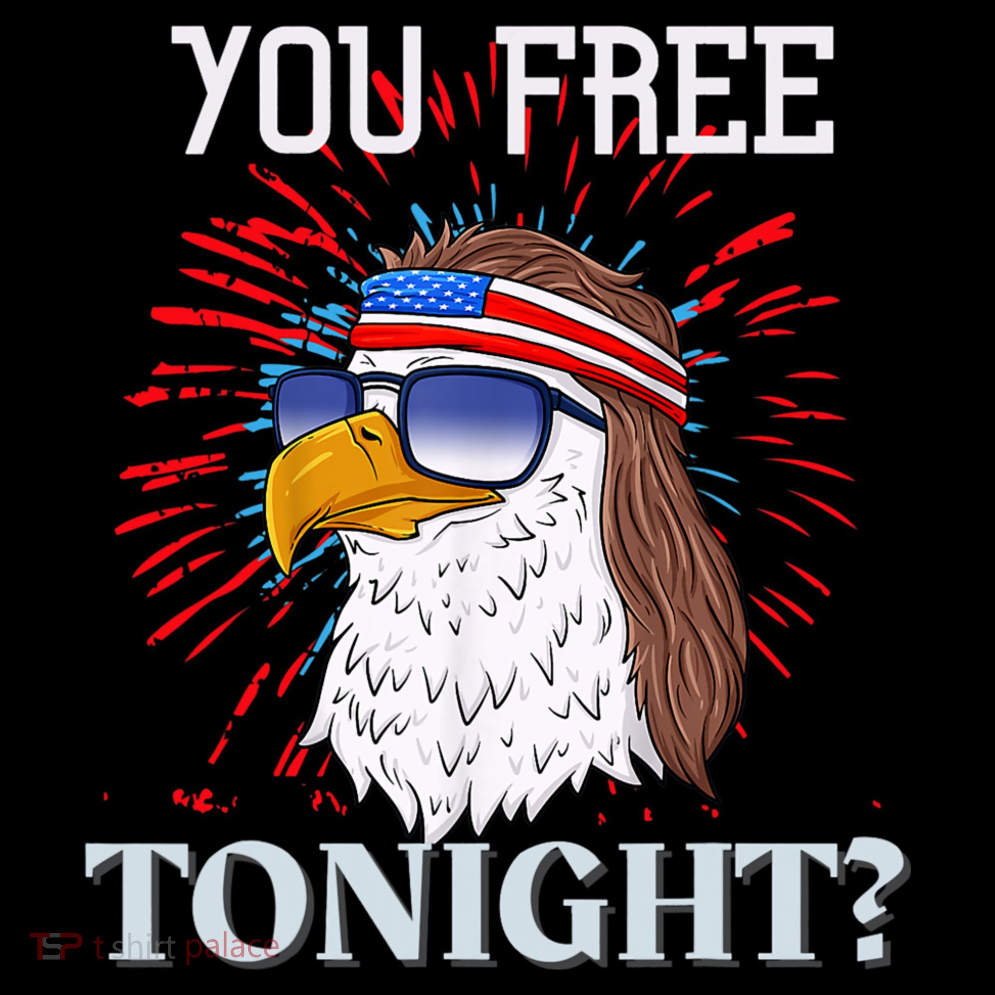 You Free Tonight Bald Eagle Mullet American Flag 4th Of July Coffee Mug