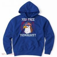 You Free Tonight Bald Eagle Mullet American Flag 4th Of July Hoodie thumb 0