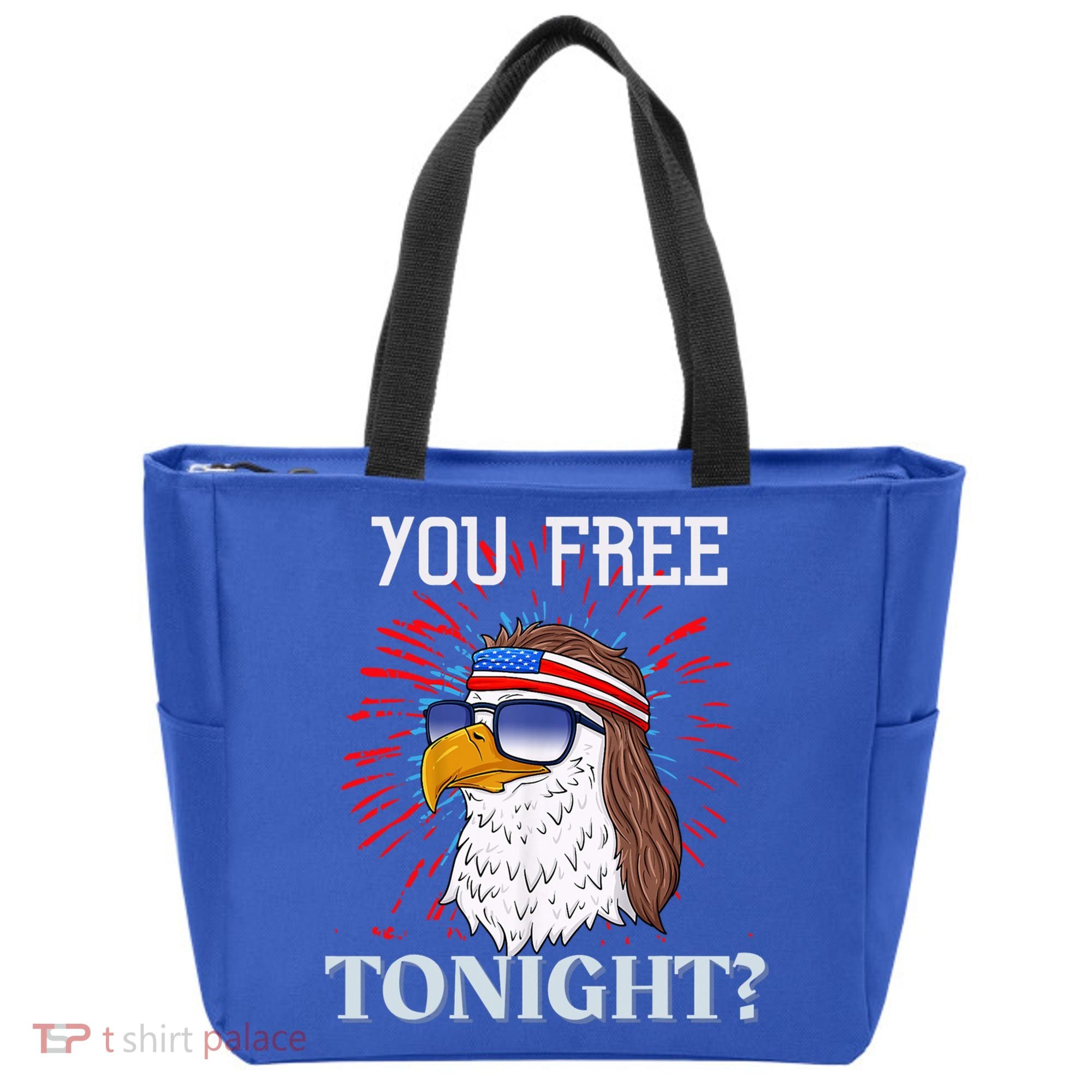 You Free Tonight Bald Eagle Mullet American Flag 4th Of July Tote Bag