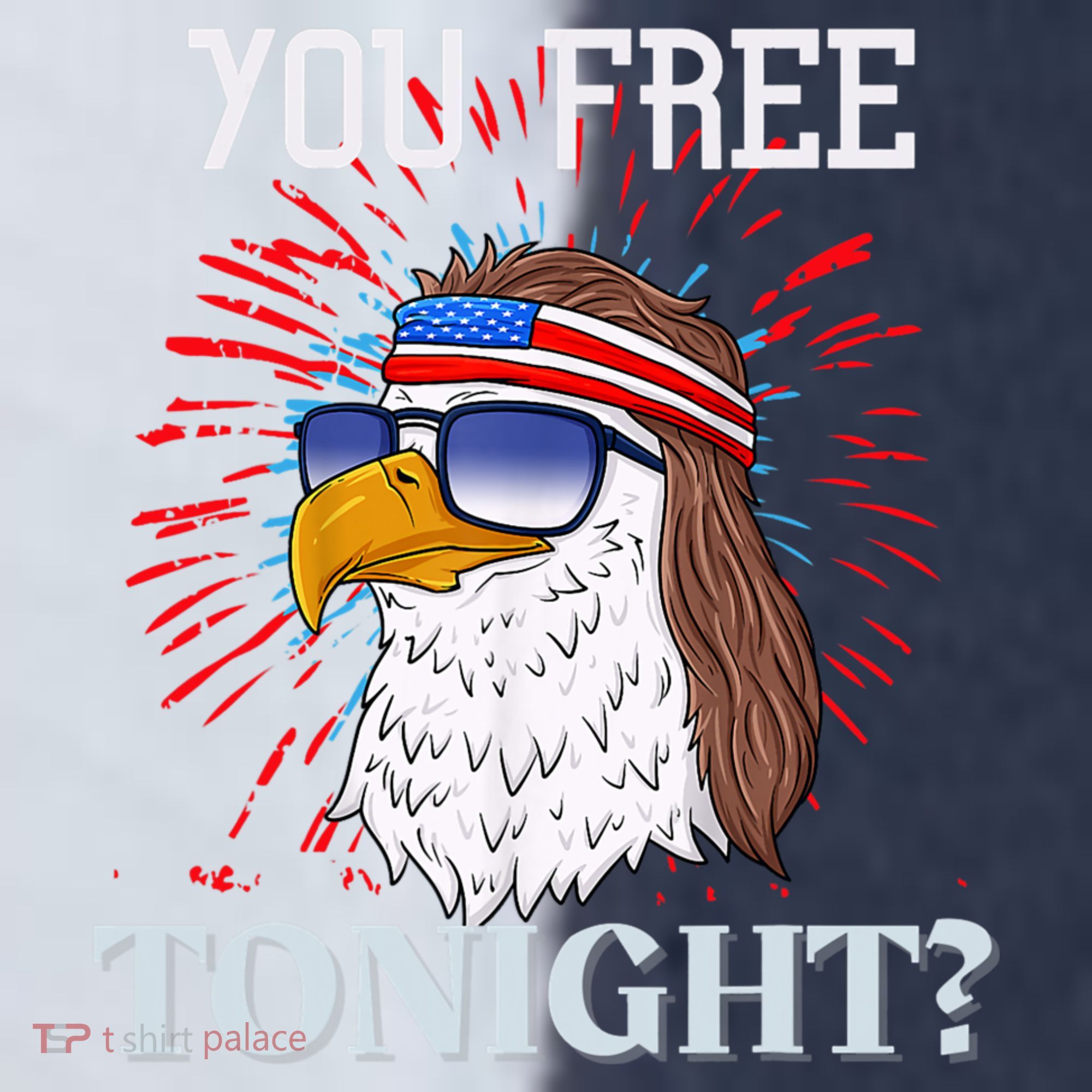 You Free Tonight Bald Eagle Mullet American Flag 4th Of July Sport-Tek Competitor United Soccer Jersey