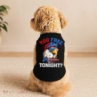 You Free Tonight Usa Flag Bald Eagle 4th Of July Doggie Tank thumb 2