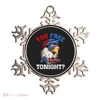 You Free Tonight Usa Flag Bald Eagle 4th Of July Ornament thumb 0