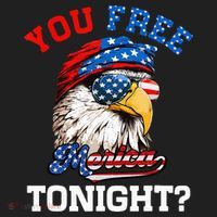 You Free Tonight Usa Flag Bald Eagle 4th Of July Hat thumb 2