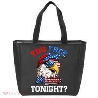 You Free Tonight Usa Flag Bald Eagle 4th Of July Tote Bag thumb 0