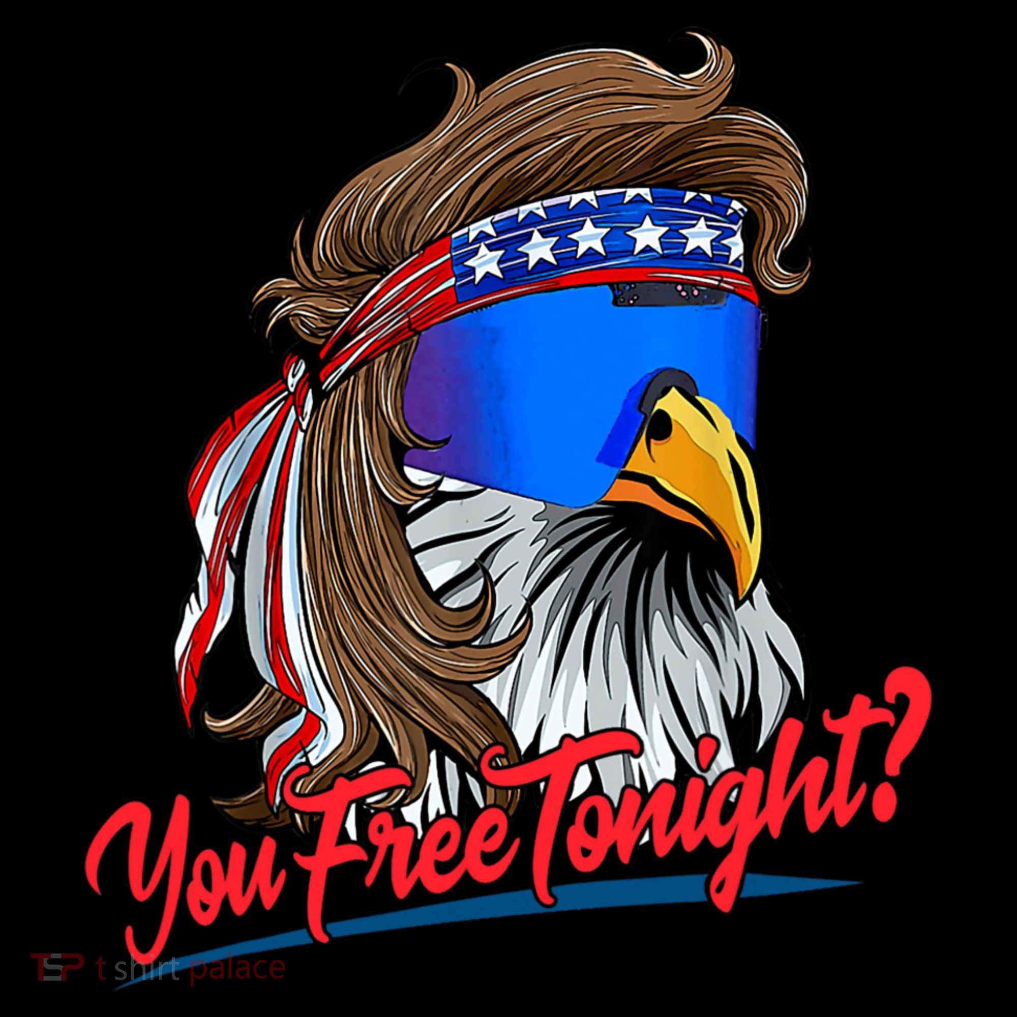 You Free Tonight Bald Eagle Mullet American Flag 4th Of July Coffee Mug