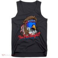 You Free Tonight Bald Eagle Mullet American Flag 4th Of July Tank Top thumb 0