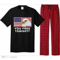 You Free Tonight? American Flag Bald Eagle Patriotic Usa Gift Pajama Set thumb 0