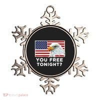 You Free Tonight? American Flag Bald Eagle Patriotic Usa Gift Ornament thumb 0