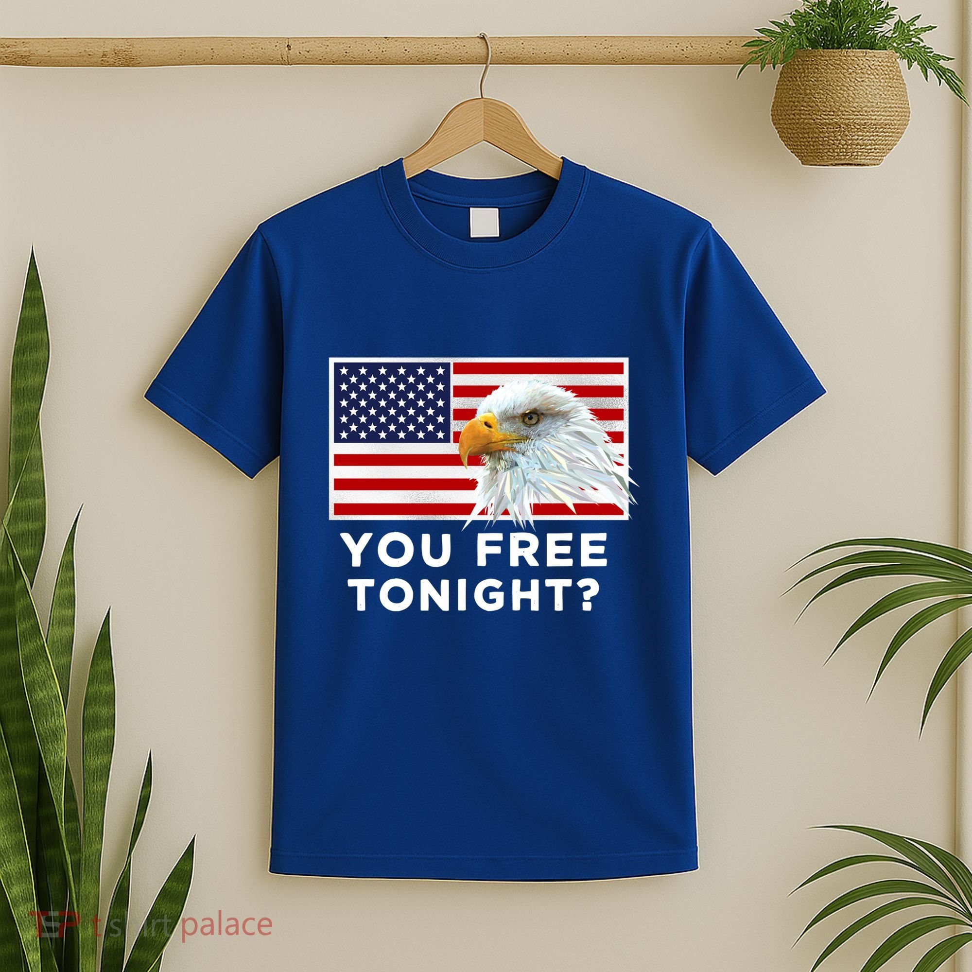 You Free Tonight? American Flag Bald Eagle Patriotic Usa Gift T-Shirt