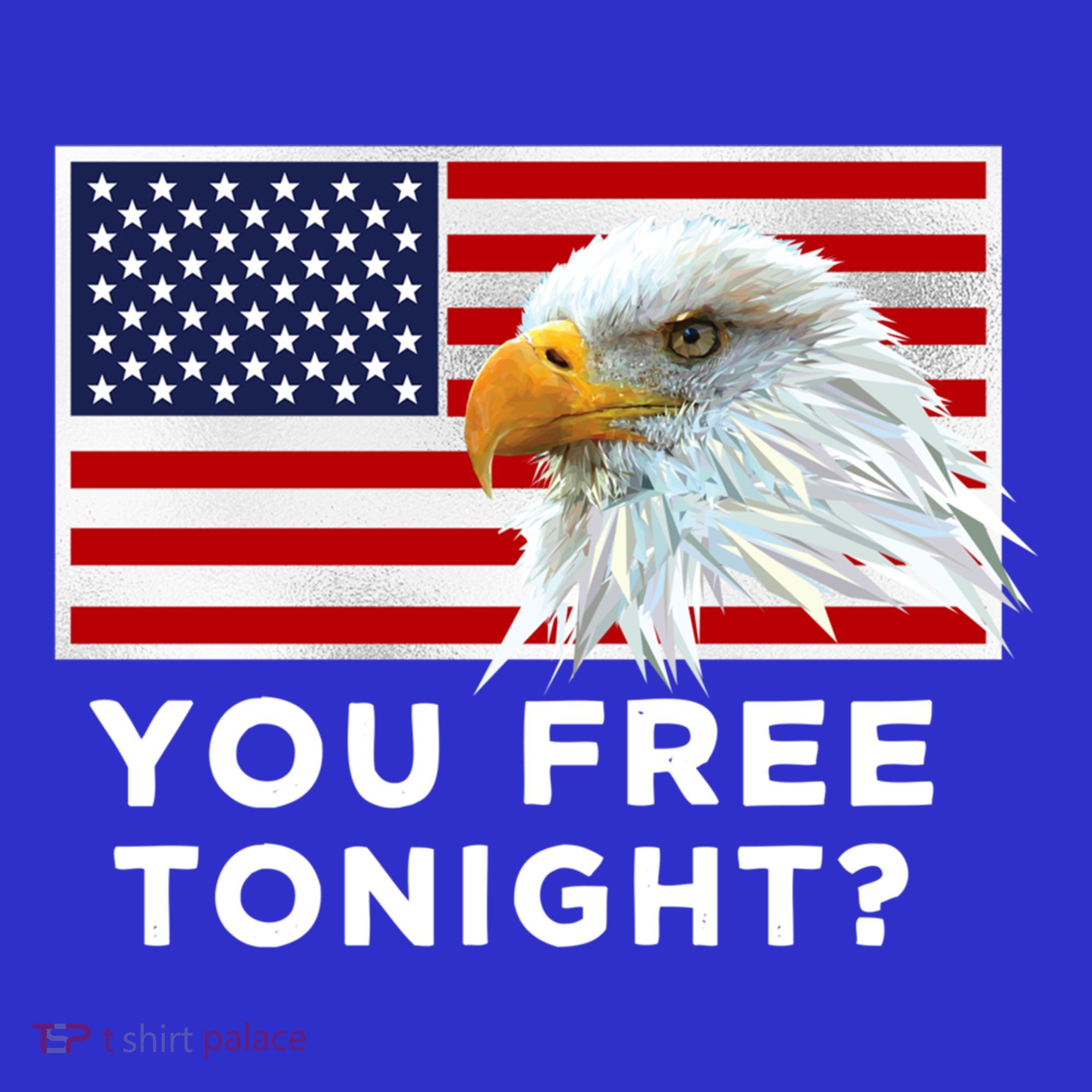 You Free Tonight? American Flag Bald Eagle Patriotic Usa Gift Polo