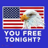 You Free Tonight? American Flag Bald Eagle Patriotic Usa Gift Kids Sweatshirt thumb 2
