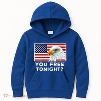 You Free Tonight? American Flag Bald Eagle Patriotic Usa Gift Kids Hoodie thumb 0