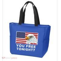 You Free Tonight? American Flag Bald Eagle Patriotic Usa Gift Tote Bag thumb 3