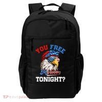 You Free Tonight Usa Flag Bald Eagle 4th Of July Backpack thumb 0