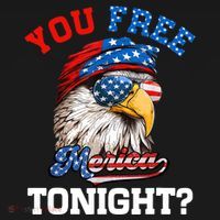 You Free Tonight Usa Flag Bald Eagle 4th Of July Ornament thumb 1