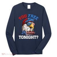 You Free Tonight Usa Flag Bald Eagle 4th Of July Long Sleeve Shirt thumb 0
