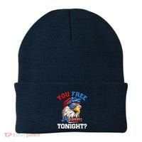 You Free Tonight Usa Flag Bald Eagle 4th Of July Beanie thumb 0