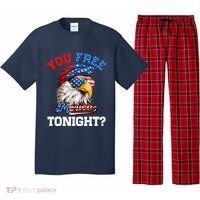 You Free Tonight Usa Flag Bald Eagle 4th Of July Pajama Set thumb 0