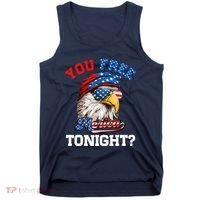 You Free Tonight Usa Flag Bald Eagle 4th Of July Tank Top thumb 0