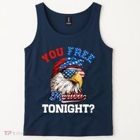 You Free Tonight Usa Flag Bald Eagle 4th Of July Tank Top thumb 2