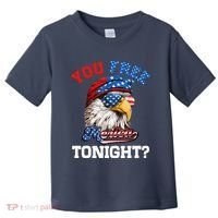 You Free Tonight Usa Flag Bald Eagle 4th Of July Toddler T-Shirt thumb 0
