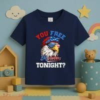 You Free Tonight Usa Flag Bald Eagle 4th Of July Toddler T-Shirt thumb 3