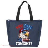 You Free Tonight Usa Flag Bald Eagle 4th Of July Tote Bag thumb 0