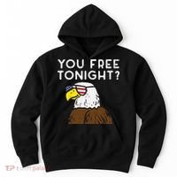 You Free Tonight Bald Eagle US Flag Sunglasses 4th of July Hoodie thumb 0