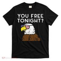 You Free Tonight Bald Eagle US Flag Sunglasses 4th of July T-Shirt thumb 0