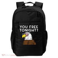 You Free Tonight Bald Eagle US Flag Sunglasses 4th of July Backpack thumb 0