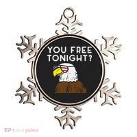 You Free Tonight Bald Eagle US Flag Sunglasses 4th of July Ornament thumb 0