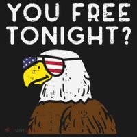 You Free Tonight Bald Eagle US Flag Sunglasses 4th of July Women's Tank Top thumb 5