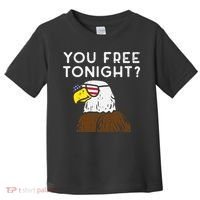 You Free Tonight Bald Eagle US Flag Sunglasses 4th of July Toddler T-Shirt thumb 0
