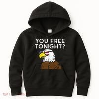 You Free Tonight Bald Eagle US Flag Sunglasses 4th of July Kids Hoodie thumb 0