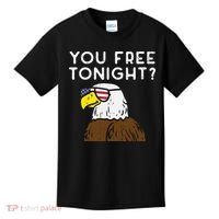 You Free Tonight Bald Eagle US Flag Sunglasses 4th of July Kids T-Shirt thumb 0