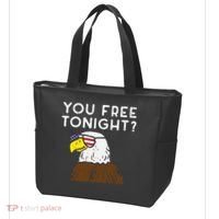You Free Tonight Bald Eagle US Flag Sunglasses 4th of July Tote Bag thumb 3