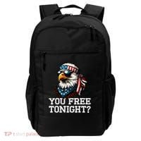 You Free Tonight Eagle Funny Patriotic American Backpack thumb 0