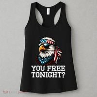 You Free Tonight Eagle Funny Patriotic American Women's Tank Top thumb 3