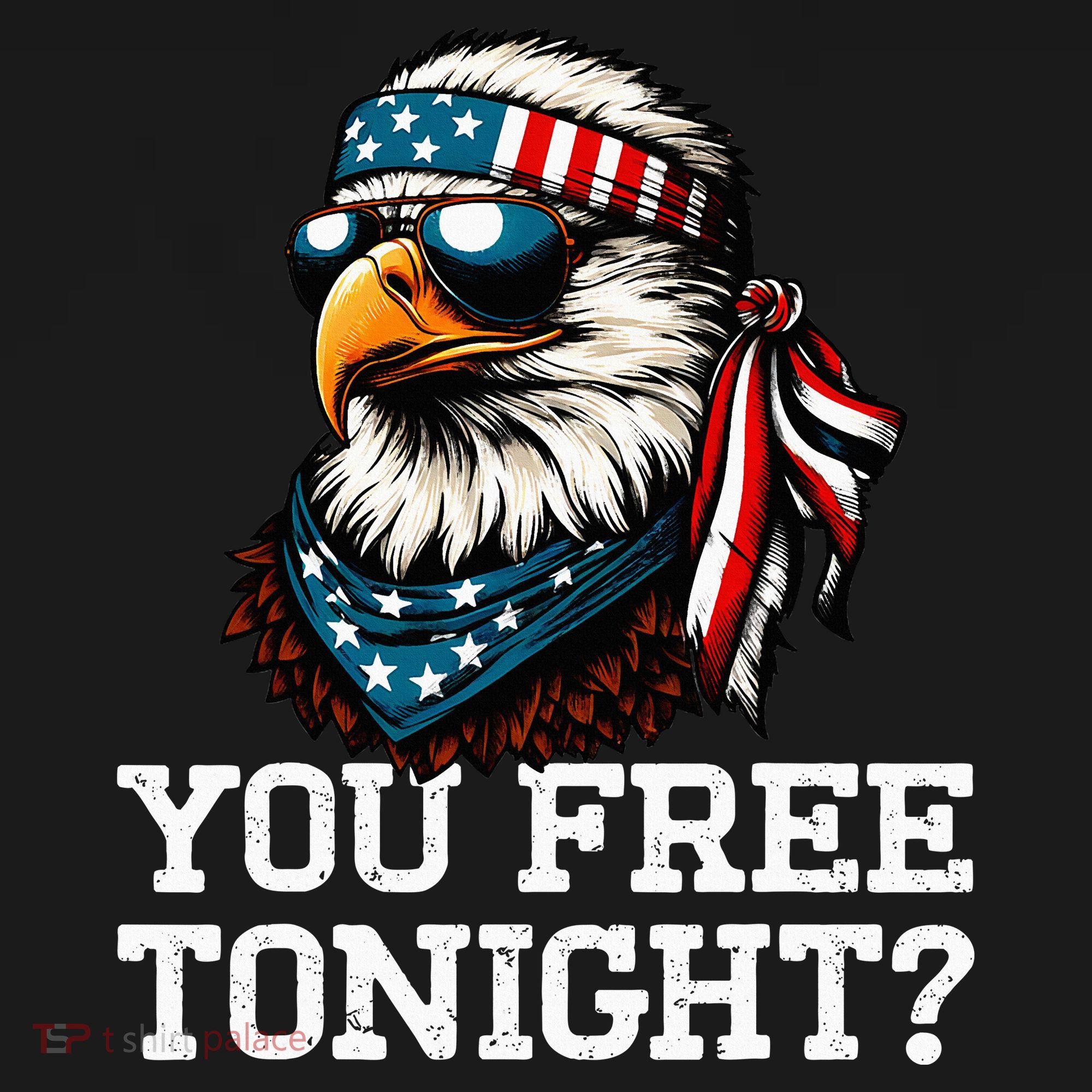 You Free Tonight Eagle Funny Patriotic American Women's Tank Top