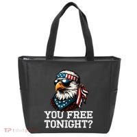 You Free Tonight Eagle Funny Patriotic American Tote Bag thumb 0
