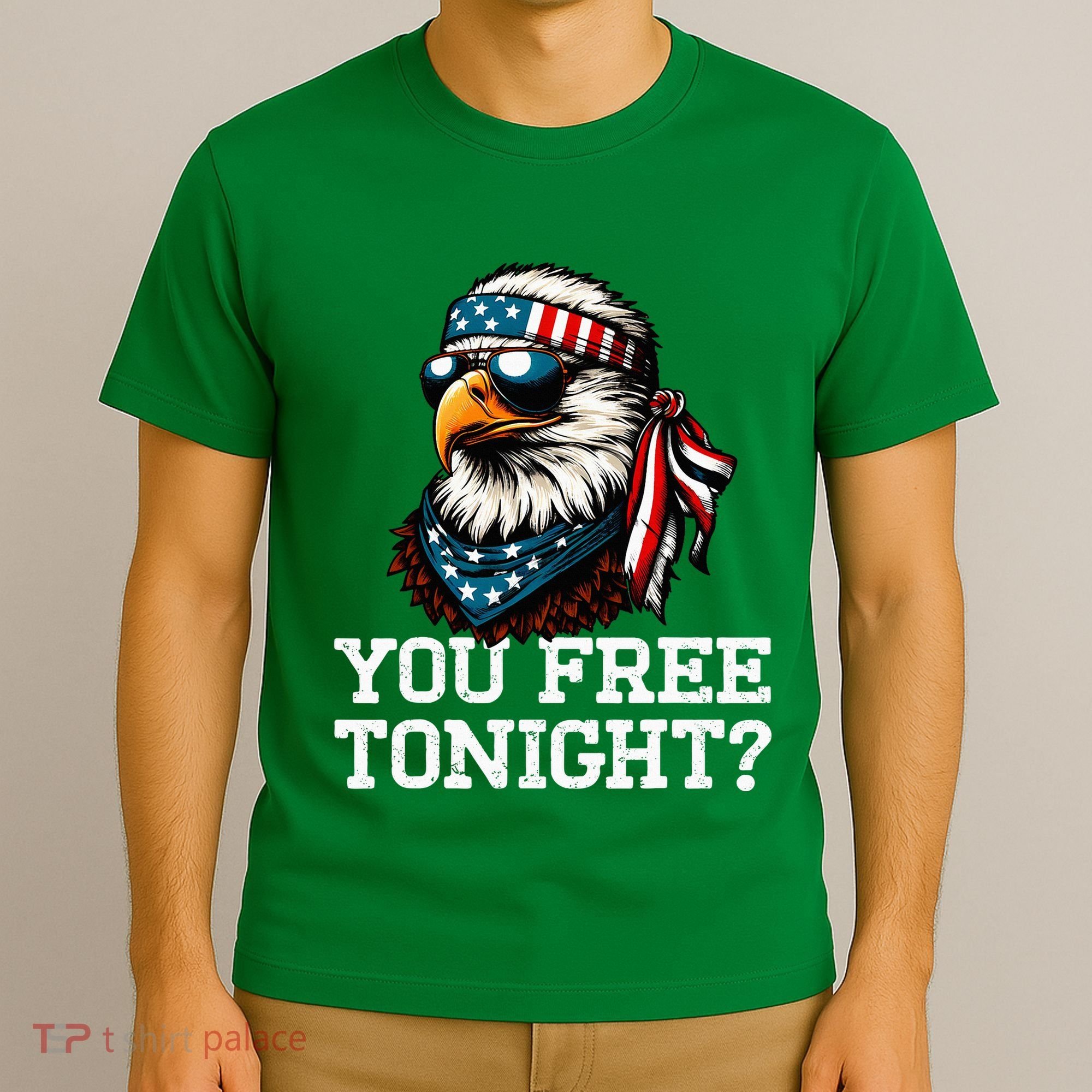 You Free Tonight Eagle Funny Patriotic American T-Shirt
